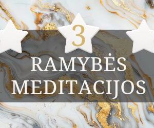Dovana trys ramybes meditacijos, kaledos 2024
