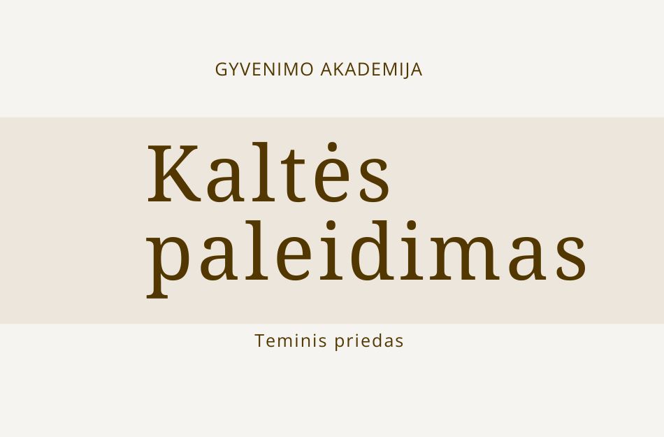 GYVENIMO akademija kaltes paleidimas