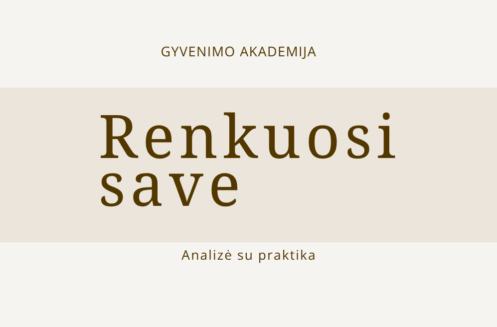 renkuosi save analize su praktika